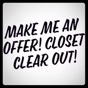 Must Clear Out Closet! Make An Offer!